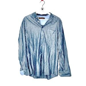 Ben Sherman striped button down long sleeved shirt M